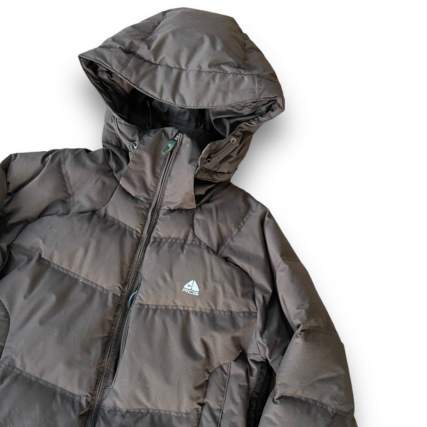 Nike ACG Brown Down Filled Puffer Jacket (L) | Default Title, Brown