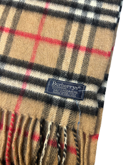 Burberry Classic Beige Nova Check Cashmere Scarf