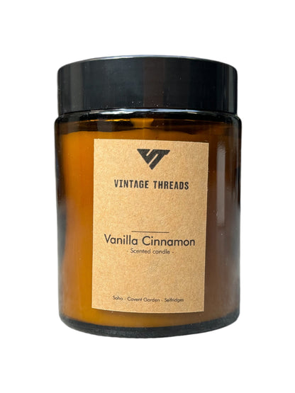 Vintage Threads : Vanilla Cinnamon Soy Wax Candle