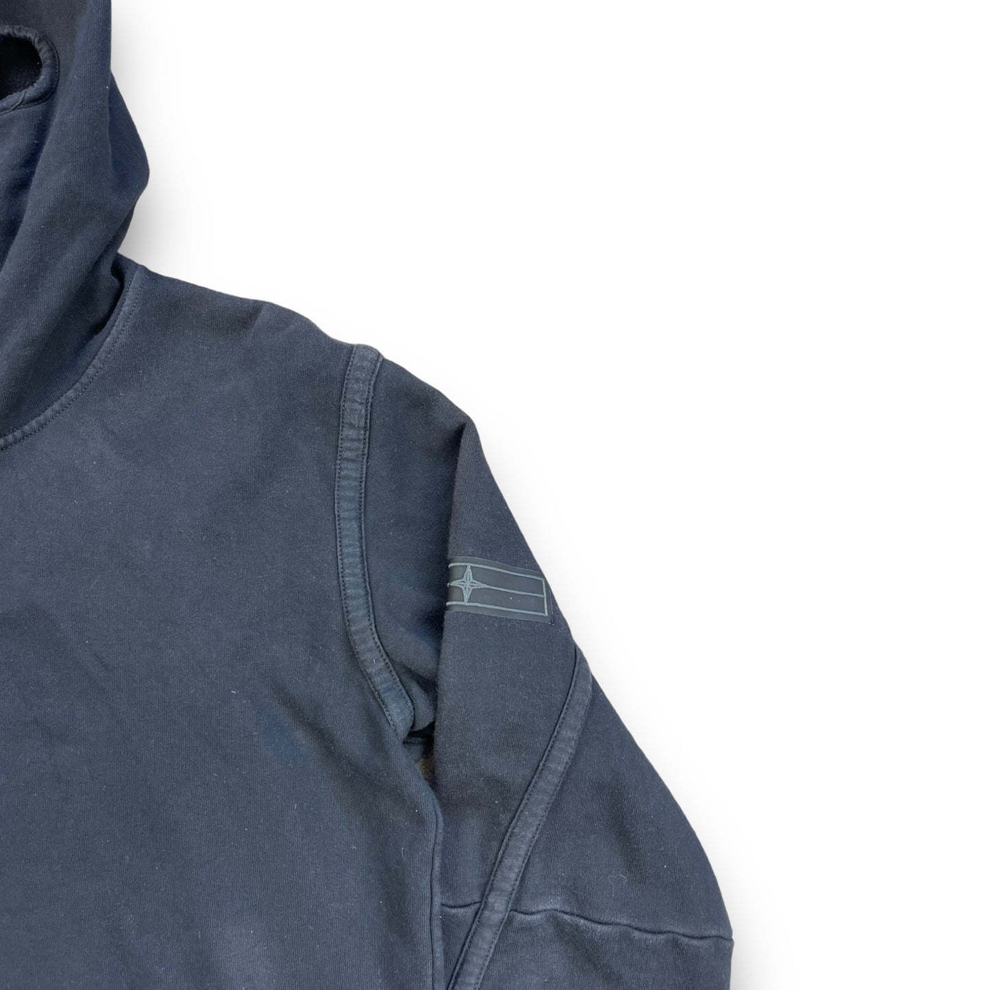 FW 2009 Stone Island Denims Full Zip Face Mask Hoodie (L) | Default Title, Blue