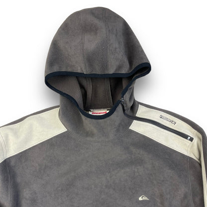 Quiksilver Shoulder Zip Fleece Hoodie Brown (XL) | Default Title, Multicoloured