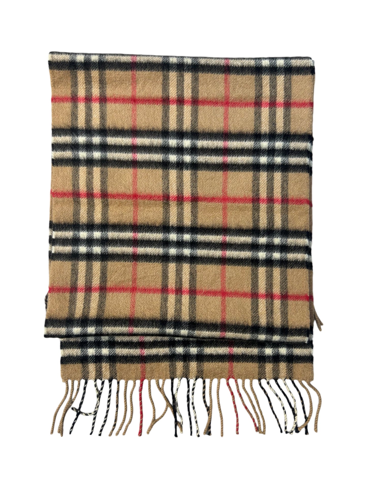 Burberry Classic Beige Nova Check Cashmere Scarf