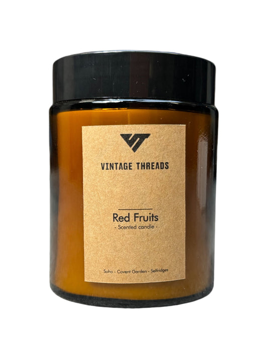 Vintage Threads : Red Fruits Soy Wax Candle