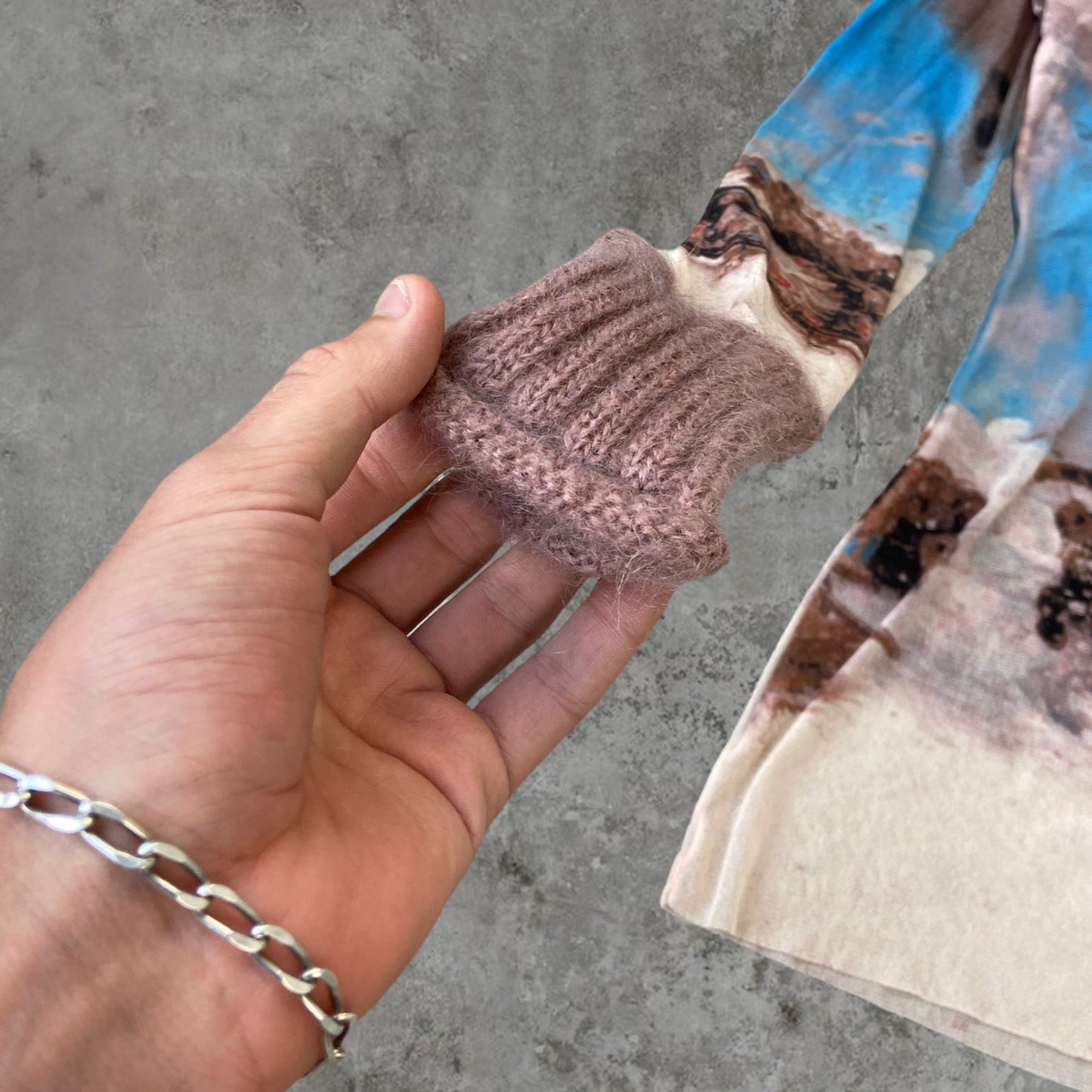 AW98 JEAN PAUL GAULTIER "ANGELS" MESH TOP - M