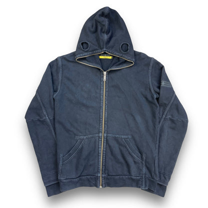 FW 2009 Stone Island Denims Full Zip Face Mask Hoodie (L) | Default Title, Blue