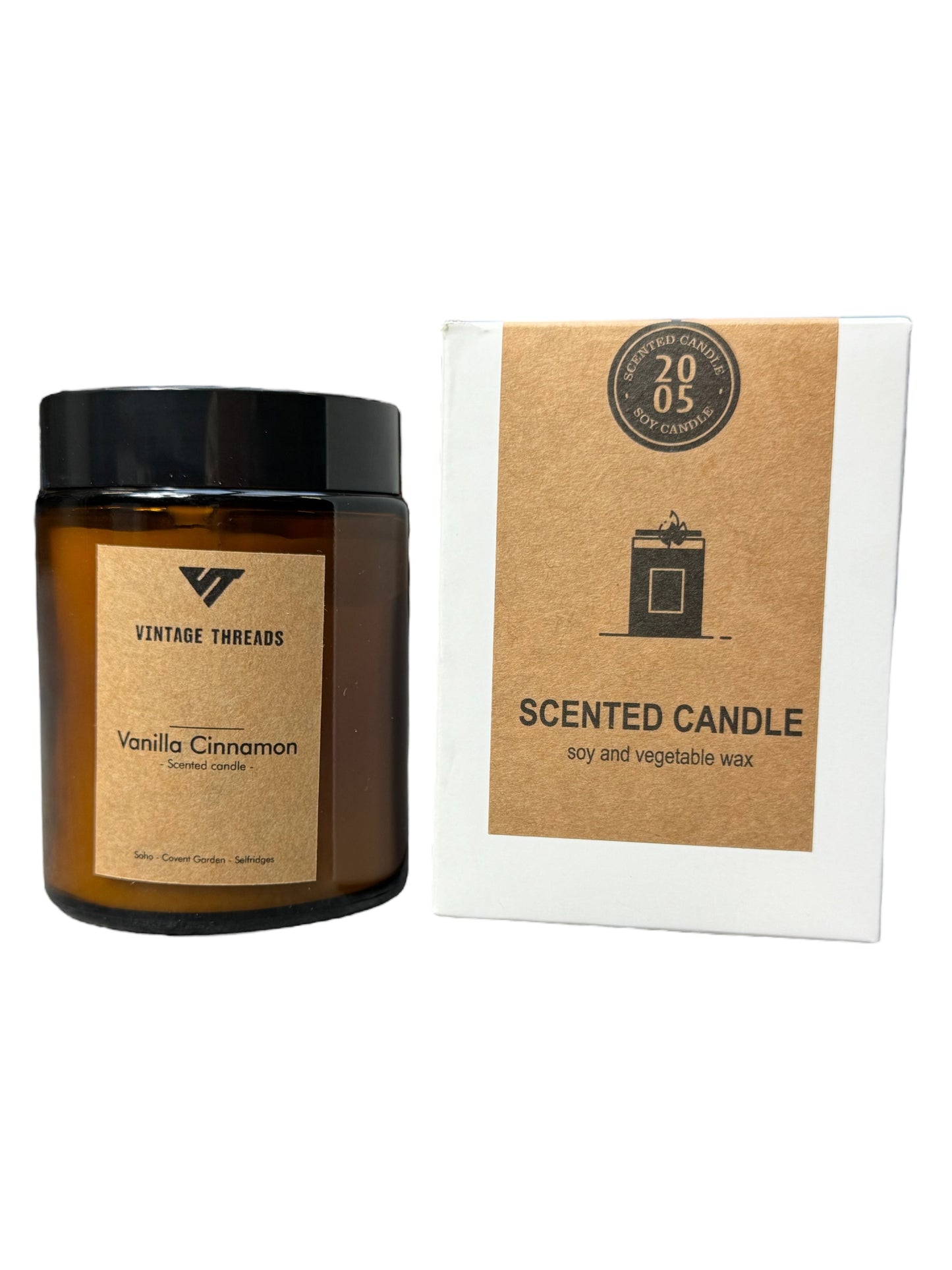 Vintage Threads : Vanilla Cinnamon Soy Wax Candle