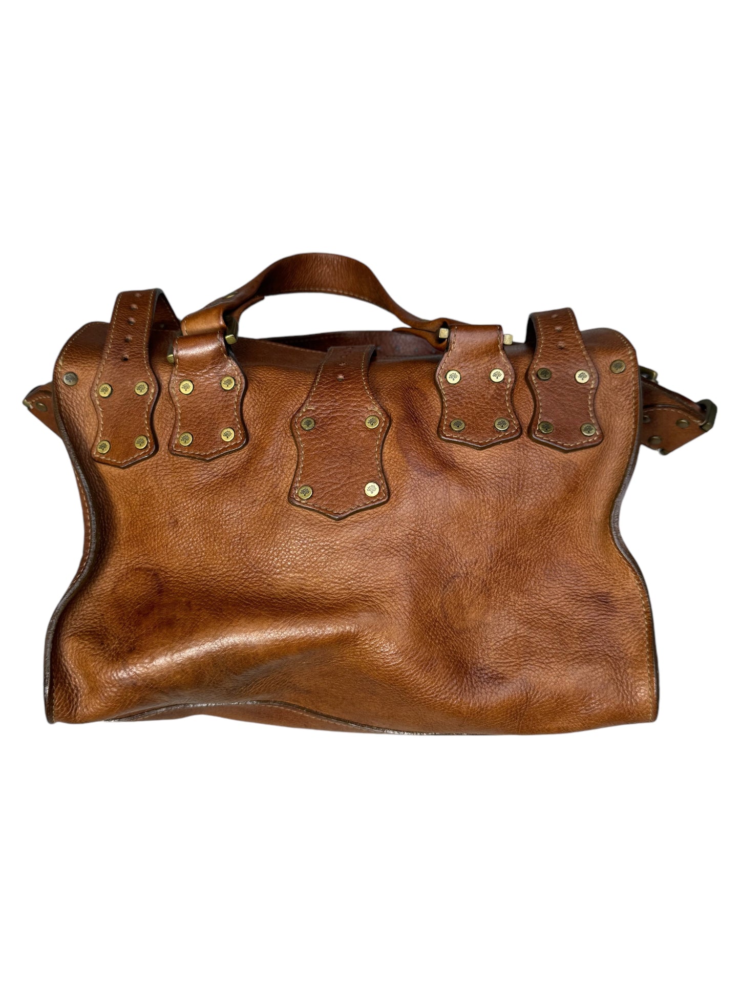 Mulberry Roxanne Brown Calfskin Leather Satchel