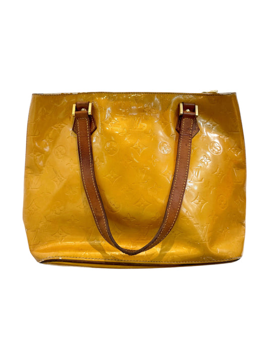 Y2000 Louis Vuitton Houston Yellow Vernis Monogram Shoulder Bag (TH0060)