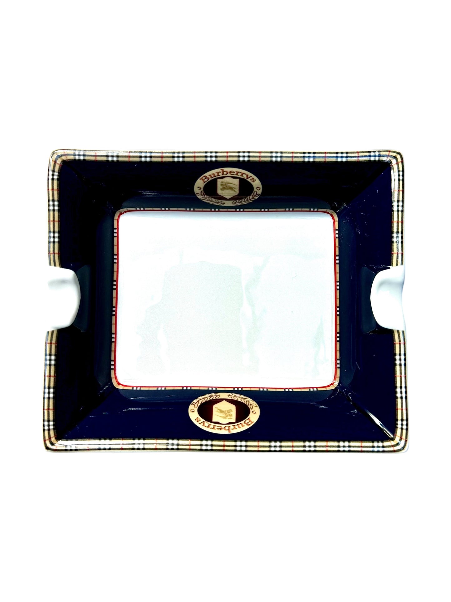 Burberry Logo Nova Check Print Fine Bone China Ashtray