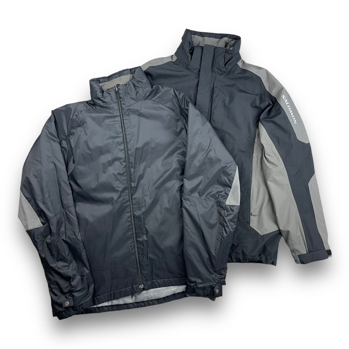2002 Salomon Clima Pro 2in1 Jacket (L) | Default Title, Black, Grey