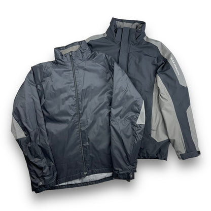 2002 Salomon Clima Pro 2in1 Jacket (L) | Default Title, Black, Grey