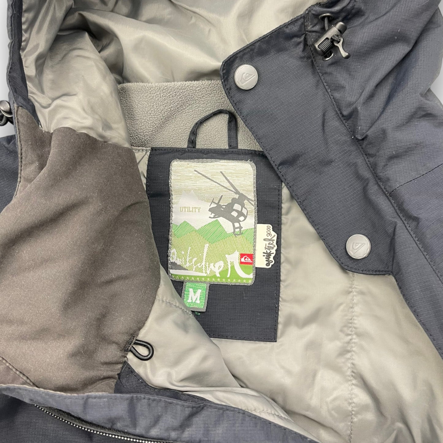 Quiksilver Utility 'Compass' Asymmetric Zip Jacket (M) | Default Title, Multicoloured