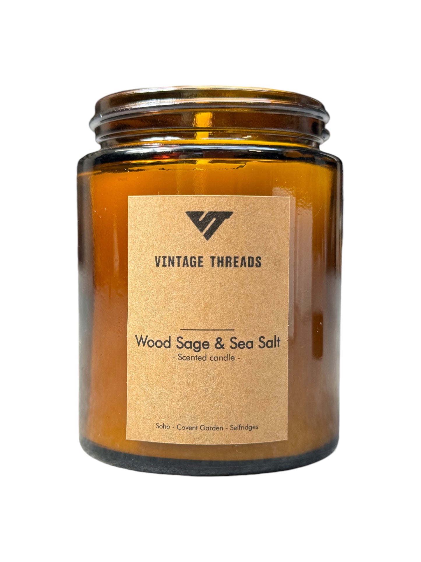 Vintage Threads : Wood Sage & Sea Salt Soy Wax Candle