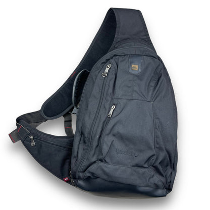 Quiksilver Black Multipocket Sling Bag | Default Title, Multicoloured