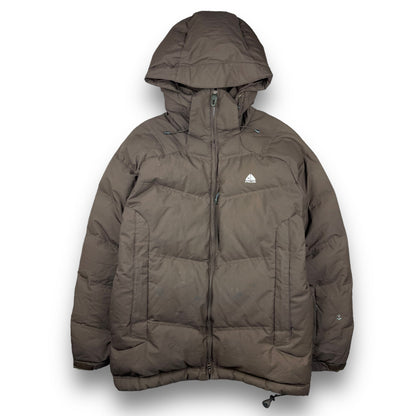 Nike ACG Brown Down Filled Puffer Jacket (L) | Default Title, Brown