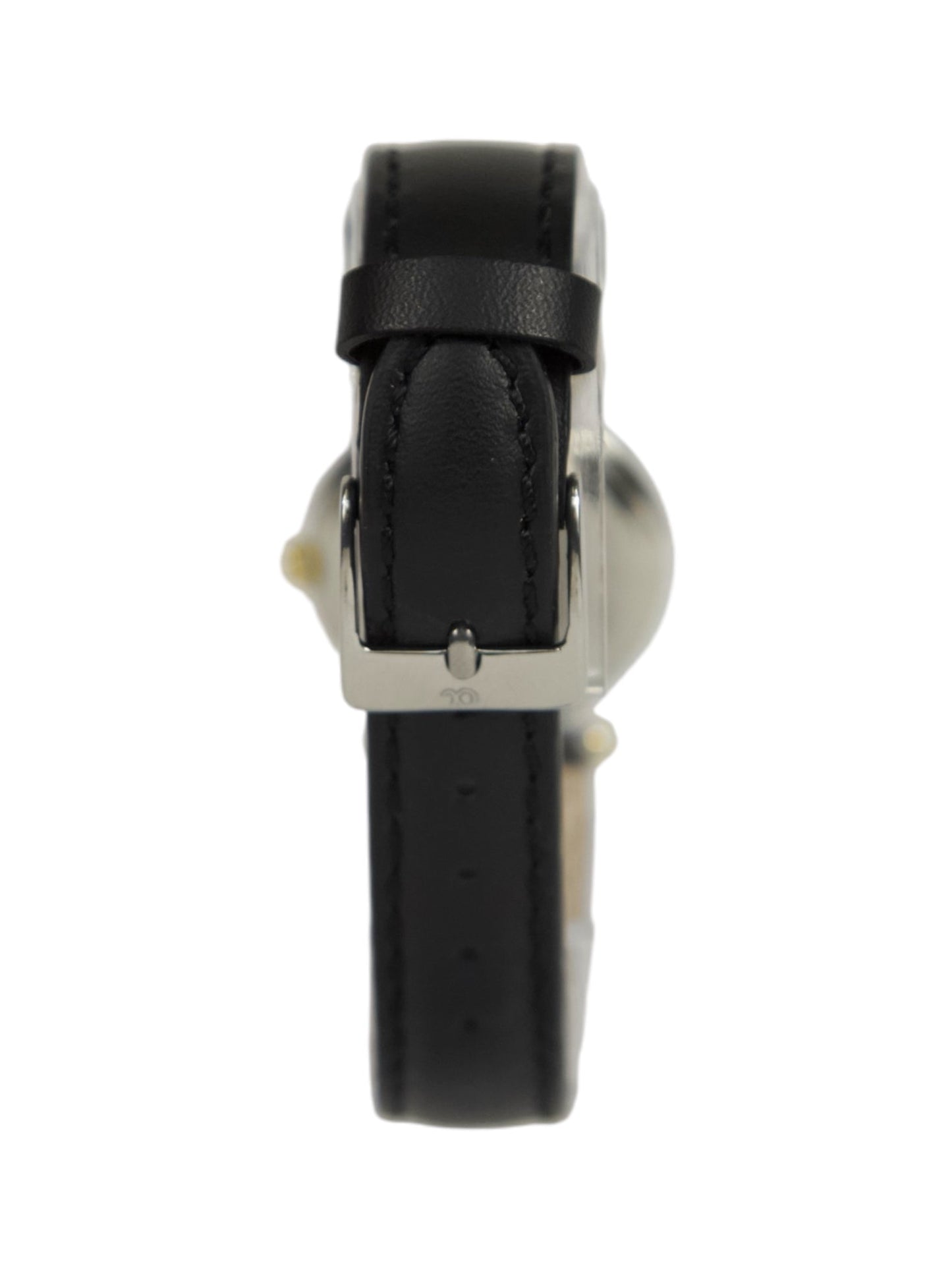 Burberry Model 8000 Black Strap Silver Watch