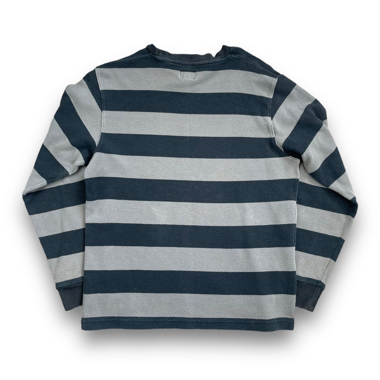 Stussy Waffle Knit Striped Jumper (M) | Default Title, Black