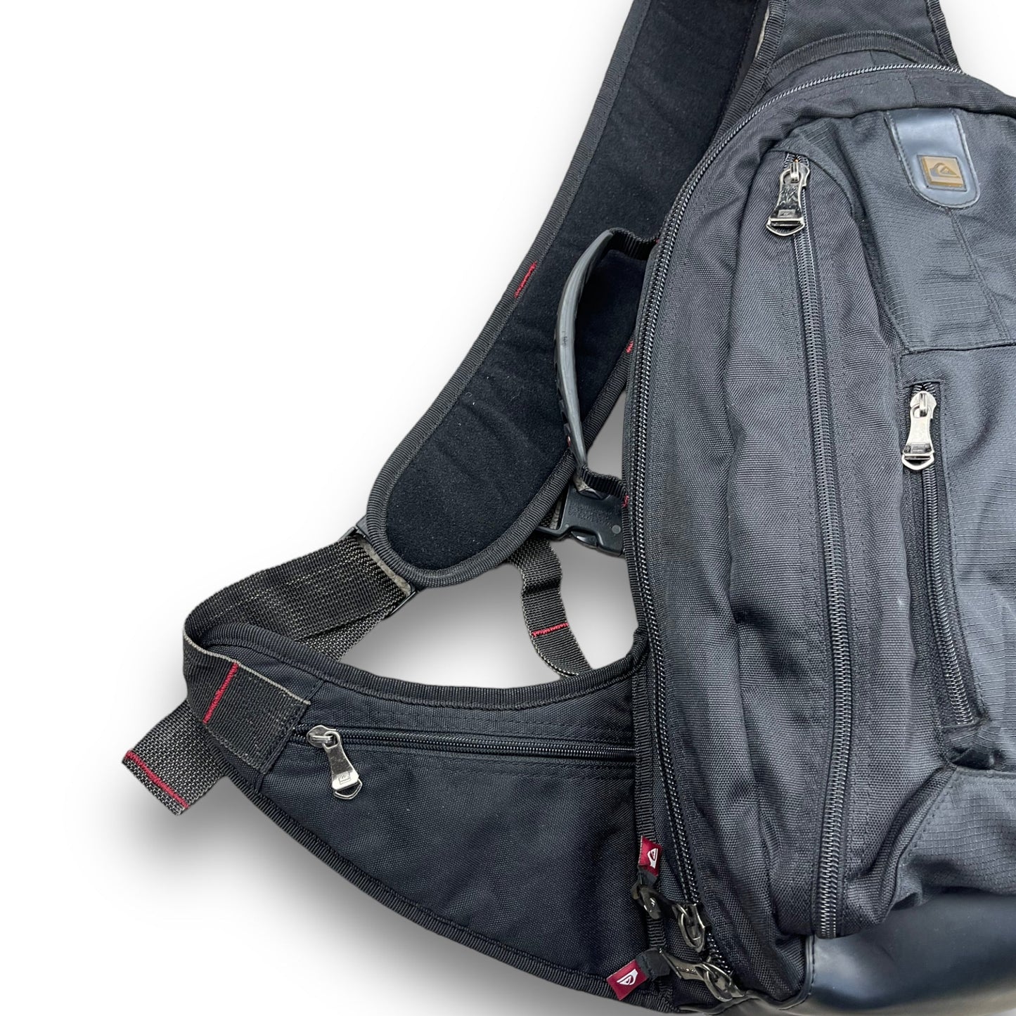 Quiksilver Black Multipocket Sling Bag | Default Title, Multicoloured