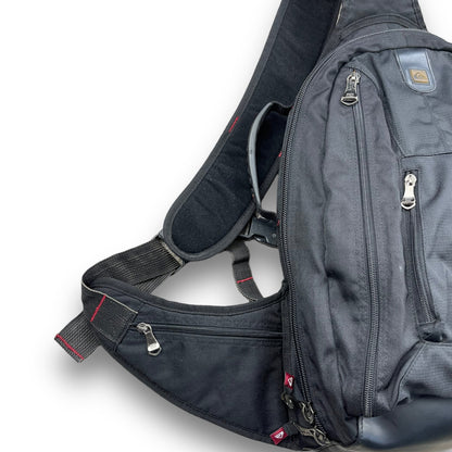 Quiksilver Black Multipocket Sling Bag | Default Title, Multicoloured