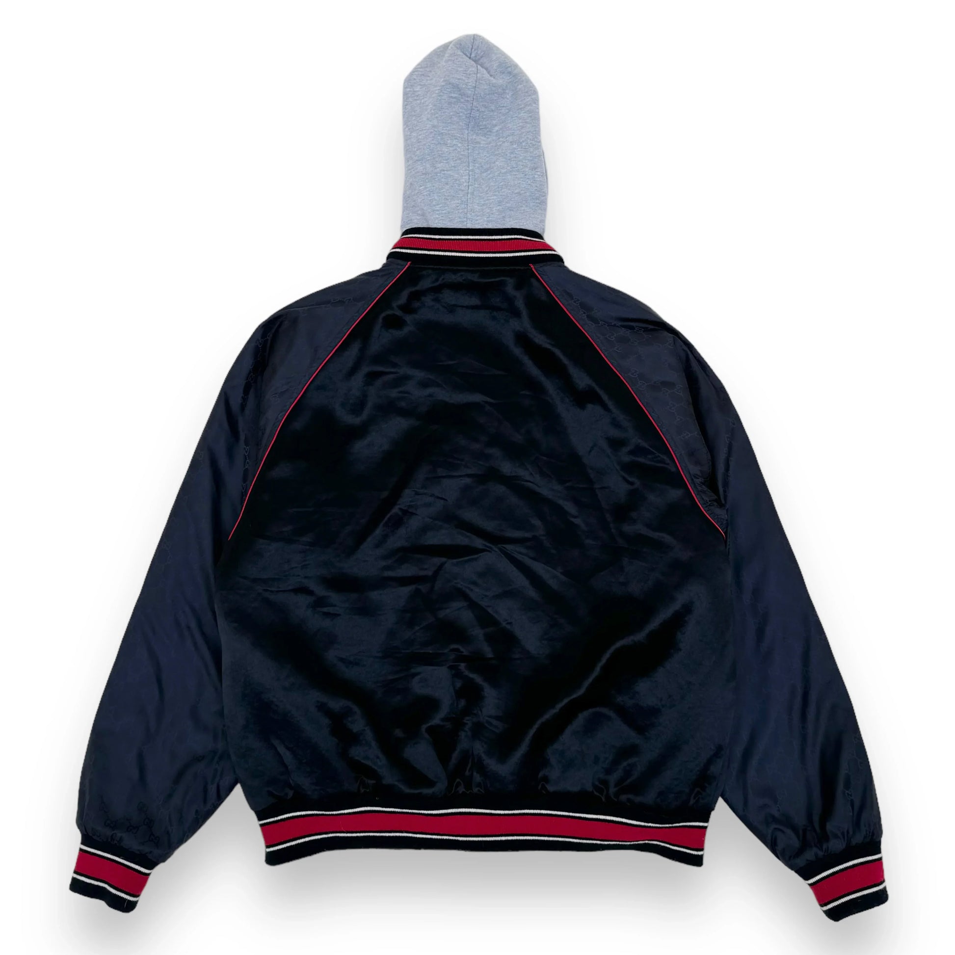 GUCCI BAND HOODED BOMBER JACKET BLACK S – Known Source