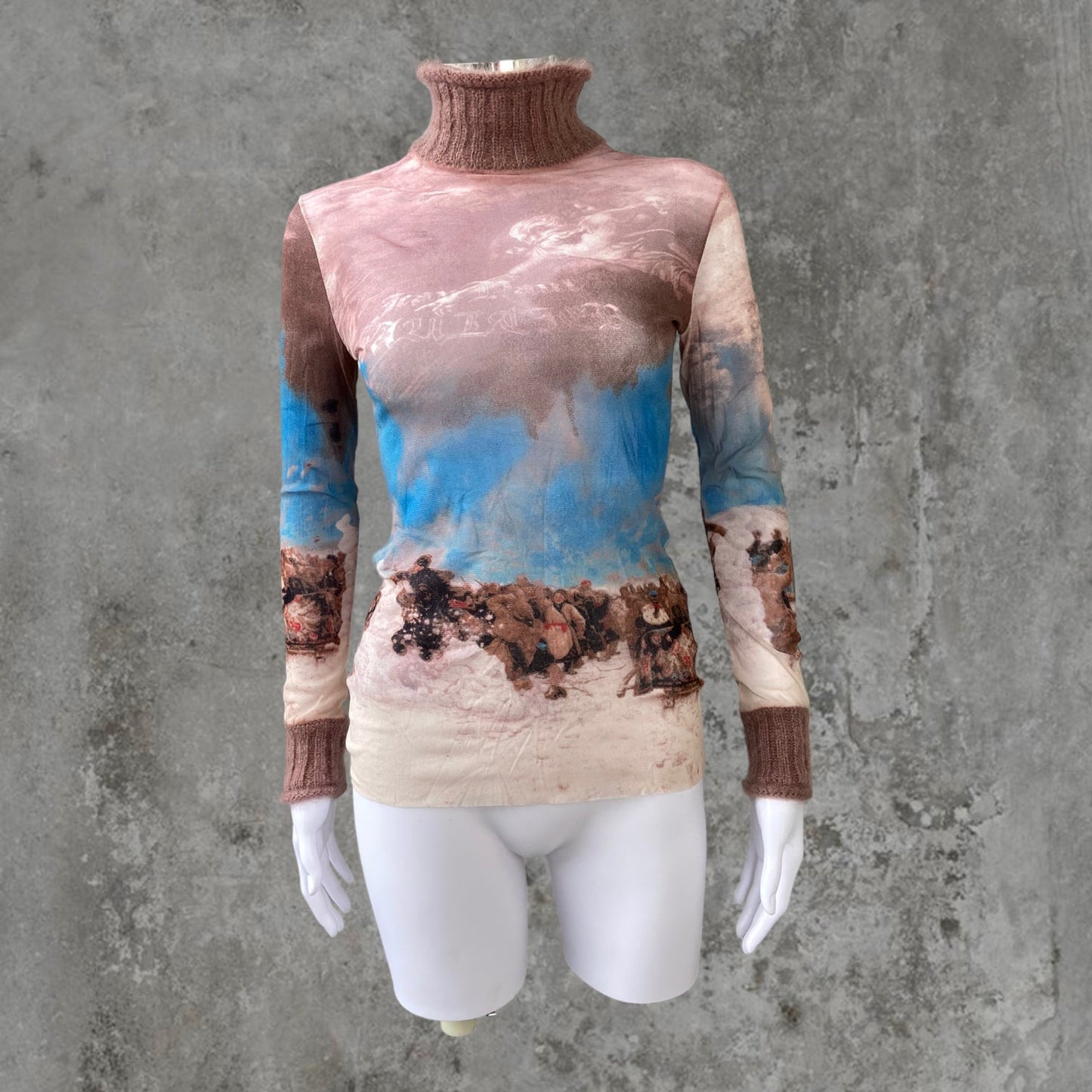 AW98 JEAN PAUL GAULTIER "ANGELS" MESH TOP - M