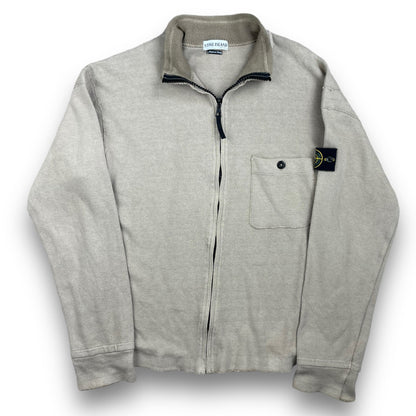 SS 2003 Stone Island Full Zip Jumper (XL) | Default Title, Beige
