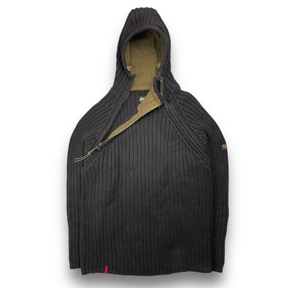 2000's Schott NYC Dual Zip Knitted Balaclava Hoodie | Default Title, Multicoloured