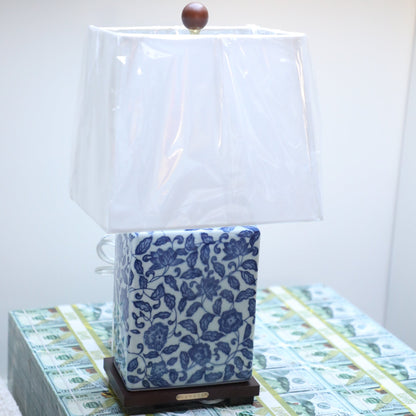 Ralph Lauren Porcelain Blue Floral Lamp