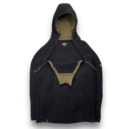 2000's Schott NYC Dual Zip Knitted Balaclava Hoodie | Default Title, Multicoloured