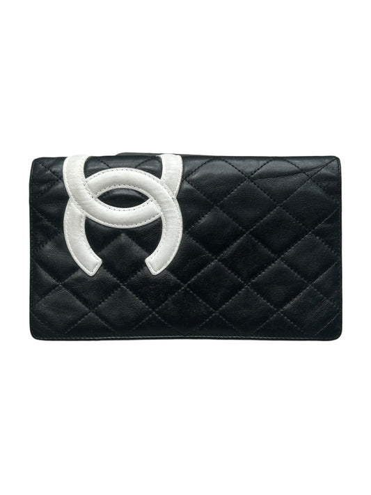 2005-06 Chanel Cambon Quilted Lambskin Interlocking CC Logo Bilfold Wallet