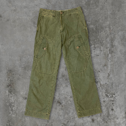 AW04 COMME DES GARCONS HOMME FLIGHT POCKET CARGO PANTS - S