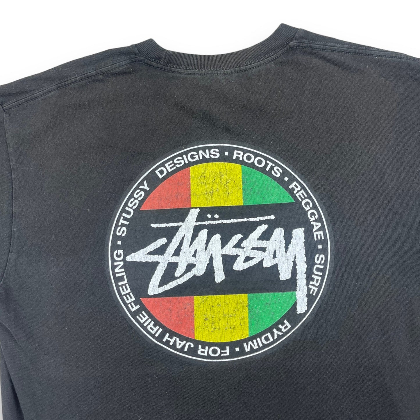 Stussy Reggae Roots Irie T-shirt (M) | Default Title, Black