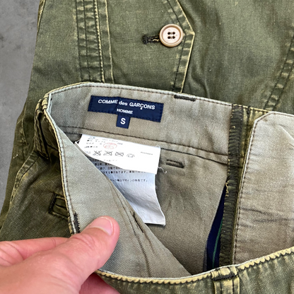 AW04 COMME DES GARCONS HOMME FLIGHT POCKET CARGO PANTS - S