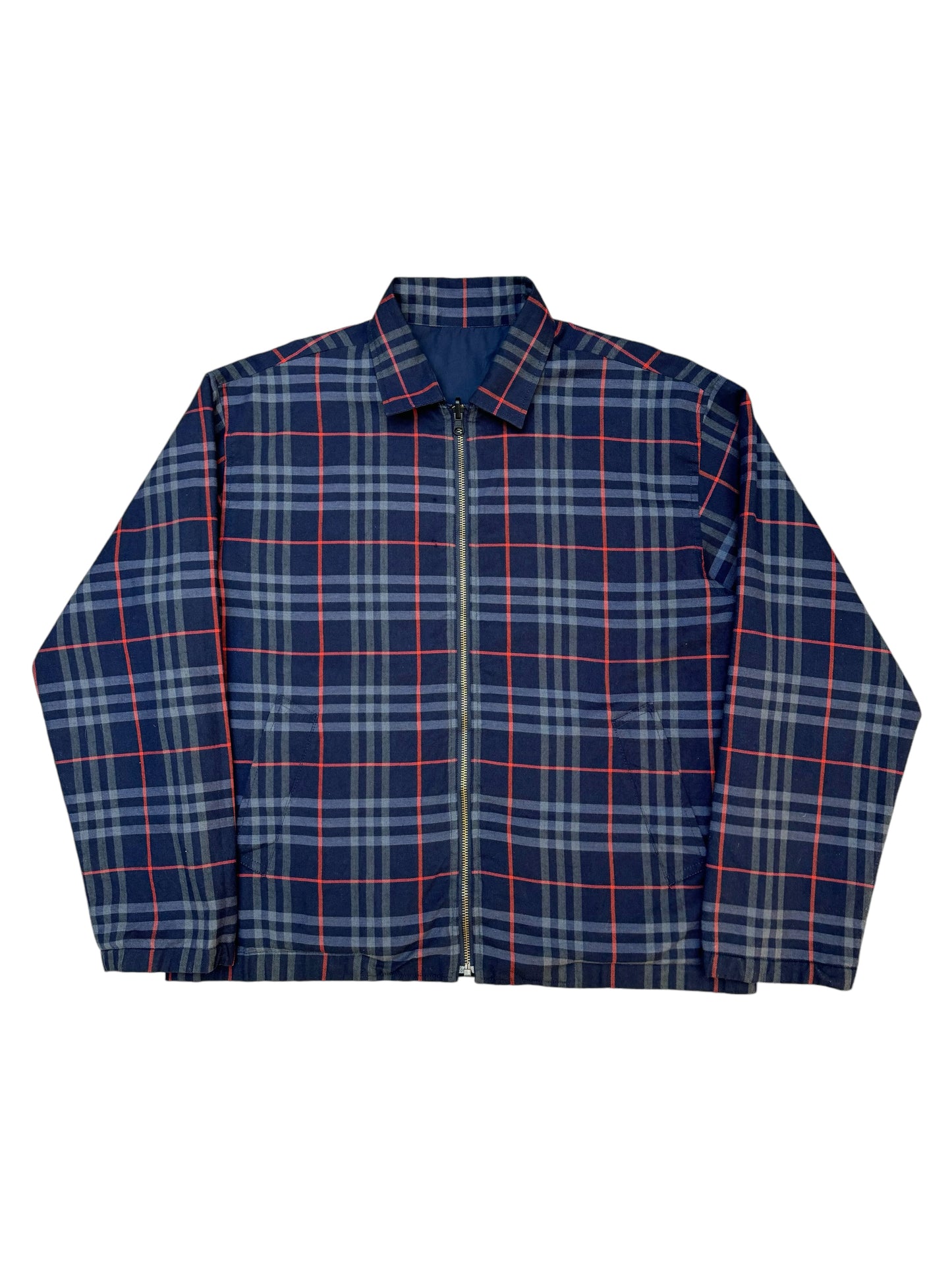 Burberry London Reversible Navy Novacheck Harrington Jacket