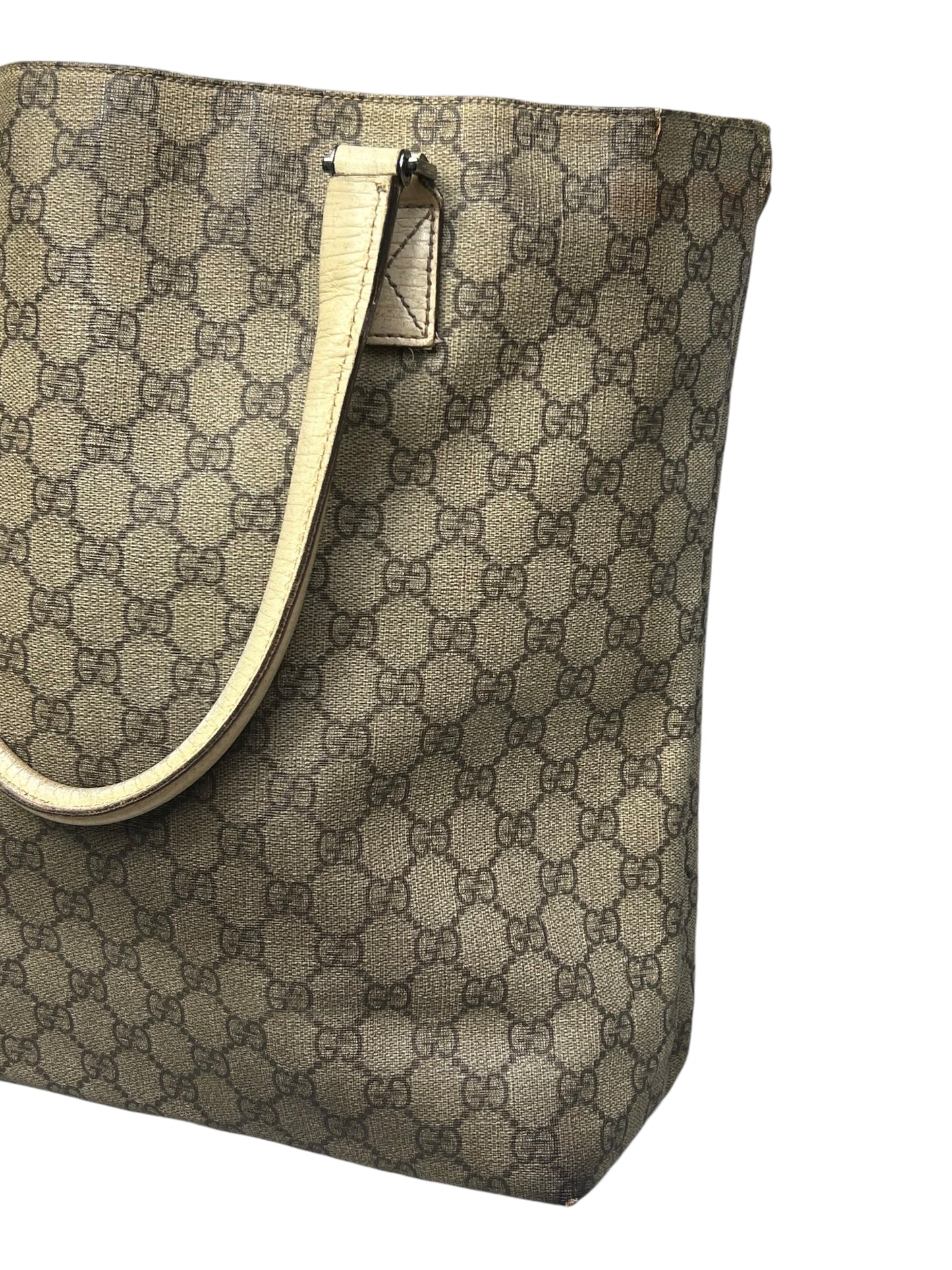 Gucci Supreme GG Canvas Leather Tote