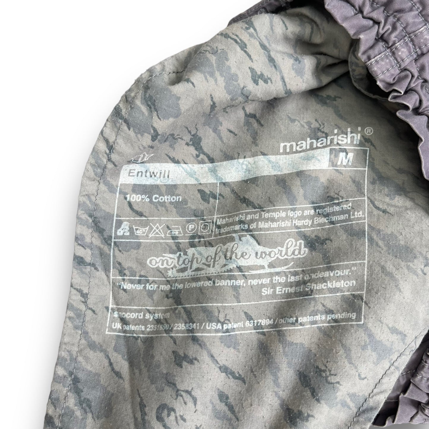 Maharishi Hexagon Print Snopants (M) | Default Title, Blue
