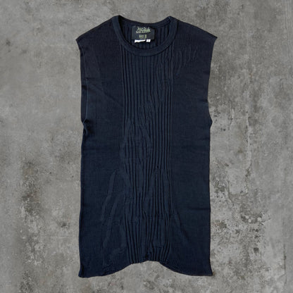 JEAN PAUL GAULTIER JPG HOMME KNIT VEST TOP - L