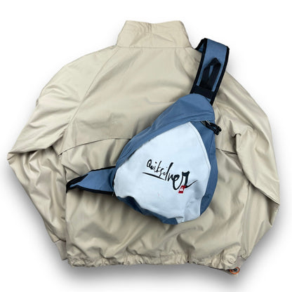 2000's Billabong Asymmetric Dual Zip Jacket (L) | Default Title, Beige