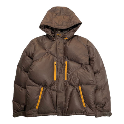 Vintage Oakley Asymmetrical Puffer Jacket, Size Medium | O/S, Brown