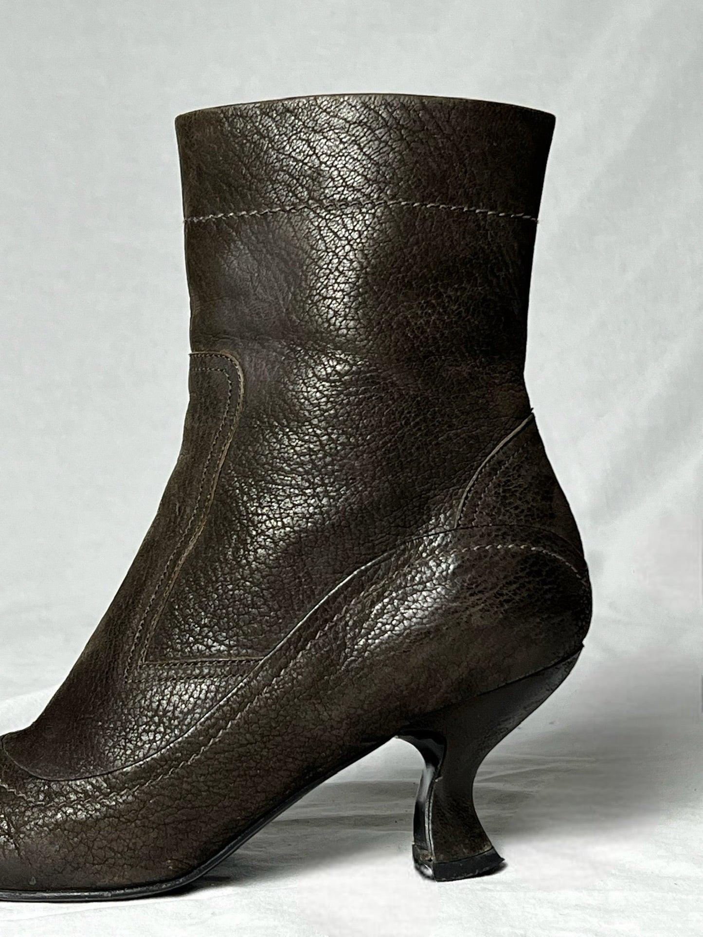 PRADA WESTERN KITTEN HEEL | Default Title, Brown