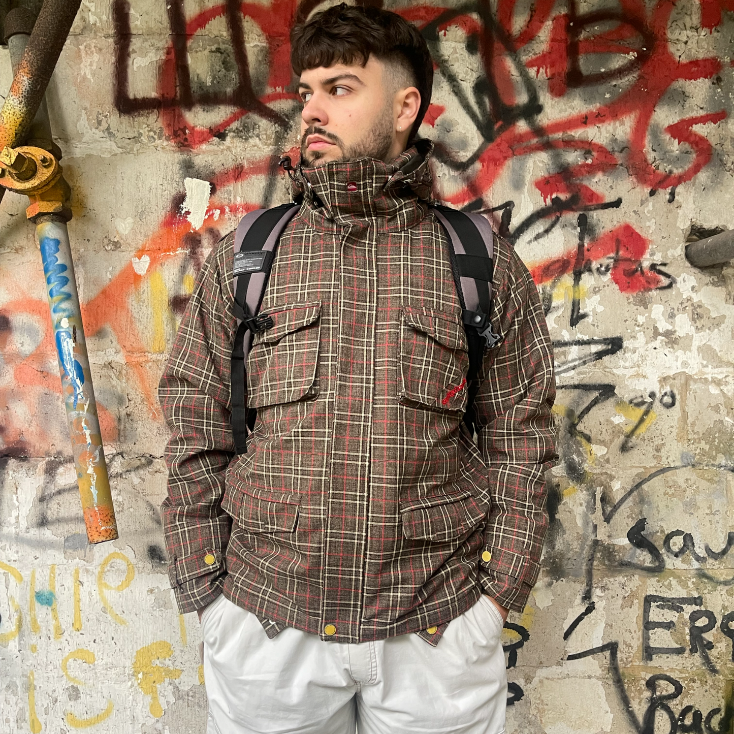 Quiksilver Utility 'Manille' Plaid Jacket (M) | Default Title, Multicoloured