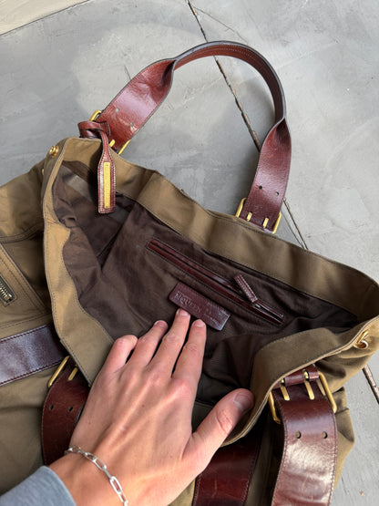 Alexander McQueen Faithful Multipocket Cotton and Leather Tote Bag