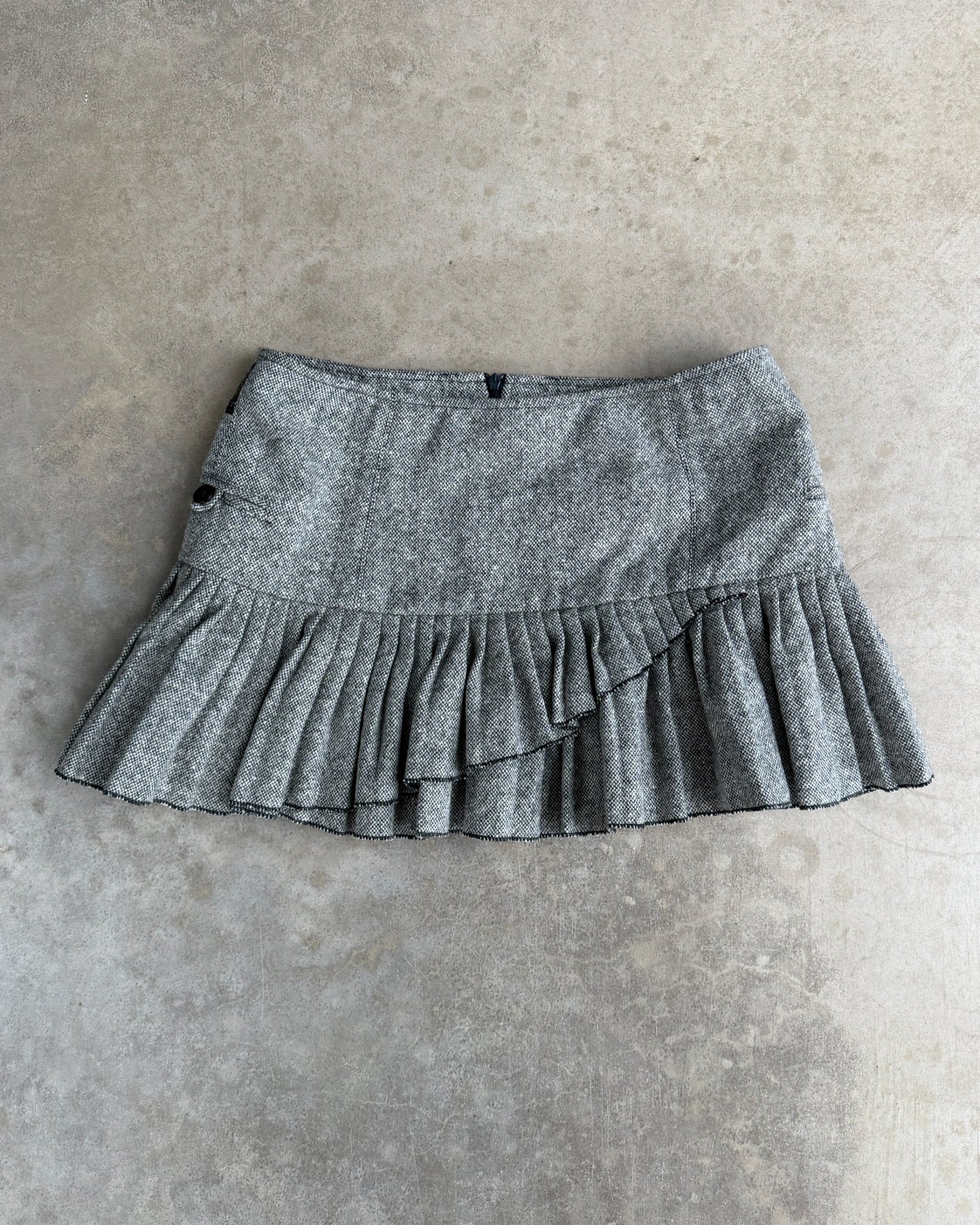 Armani Jeans Wool Pleated Mini Skirt – S