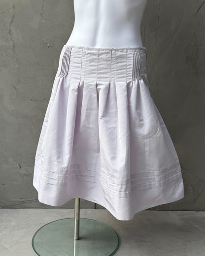 Prada SS2008 Nylon Midi Skirt – S-on a concrete background