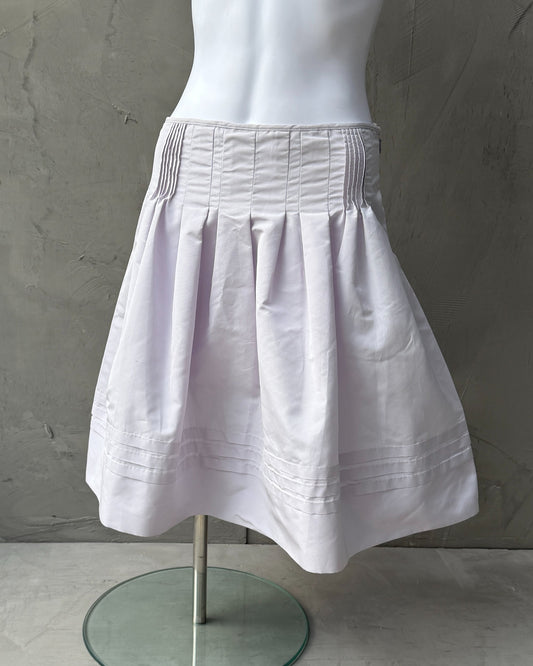 Prada SS2008 Nylon Midi Skirt – S-on a concrete background