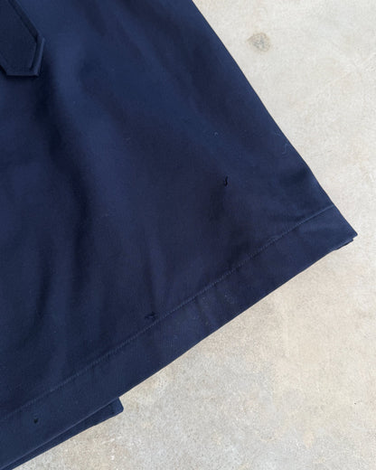 Yohji Yamamoto AW04 Trench Mac Coat – L-on a concrete background