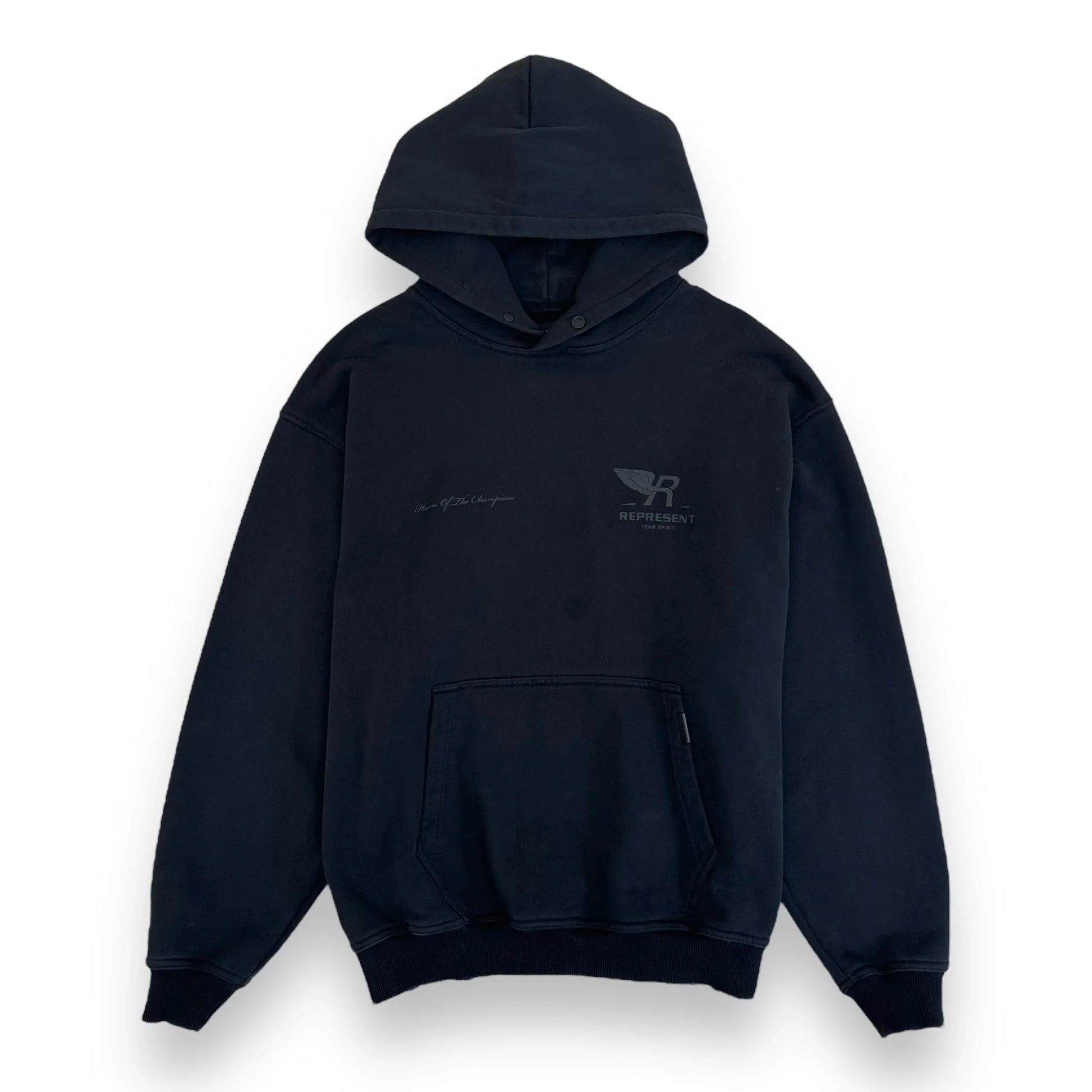 REPRESENT TEAM SPIRIT HOODIE BLACK M – Known Source