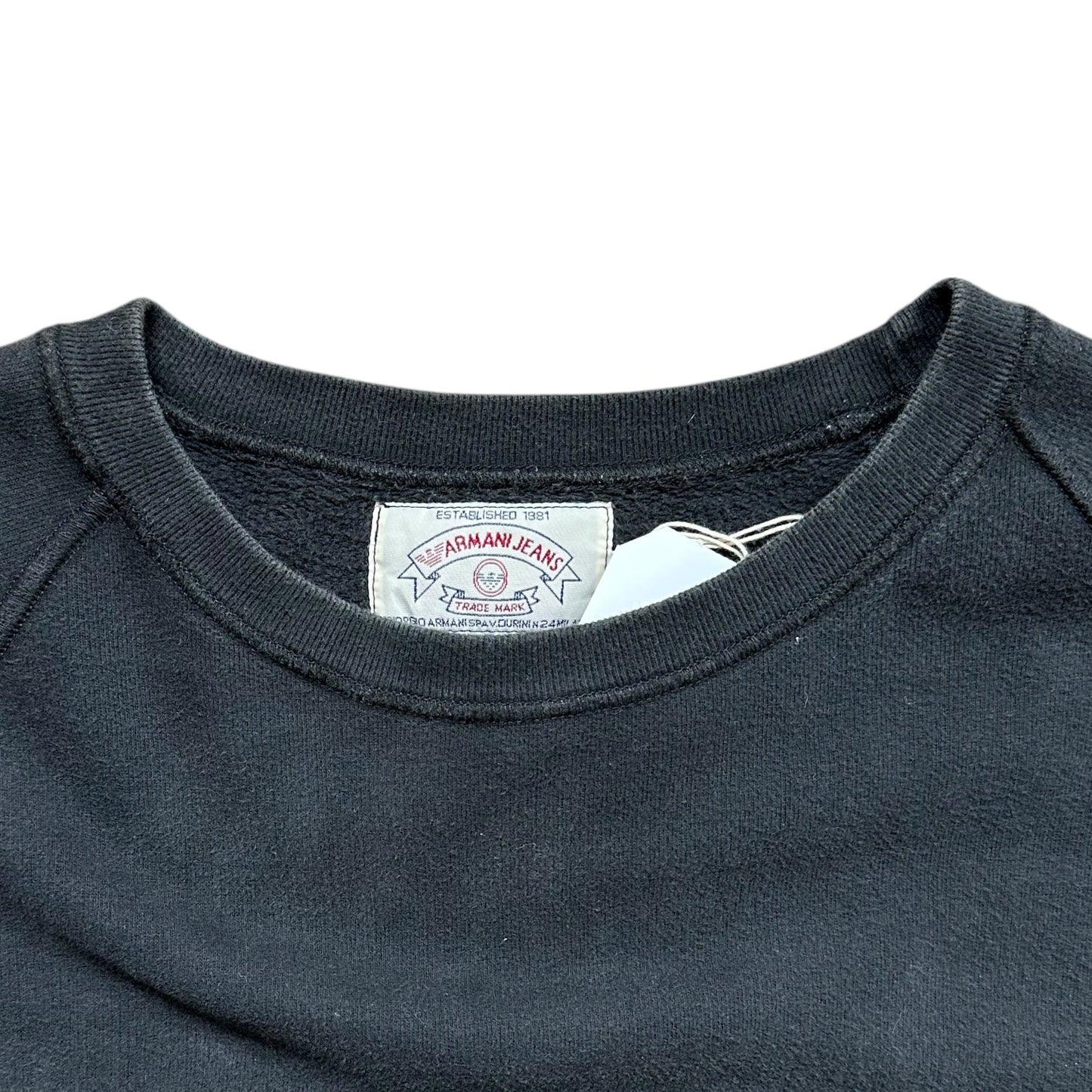 Armani Jeans Black Vintage Sweatshirt