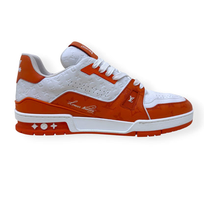 LOUIS VUITTON MONOGRAM LV TRAINER ORANGE UK11 | UK 11, Orange