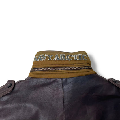 Vintage Boneville Navy Arctic Leather Jacket (L)